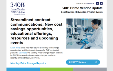 340B Prime Vendor Program Contract Update Publication Thumbnail